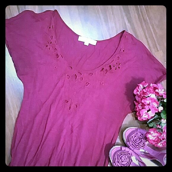 LOFT plum dress  - Picture 1 of 4